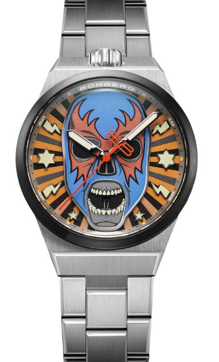 Bomberg BOLT-68 NEO LUCHA LIBRE BLUE BF43H3SP.03-1.12 Replica Watch